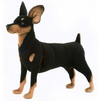 Hansa pluche Pincher hond knuffel 43 cm - thumbnail