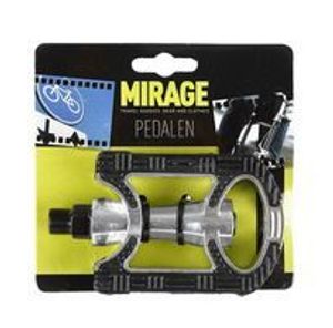 Mirage Pedalen anti-slip aluminium zilver