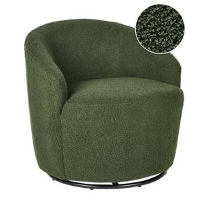 Beliani - DAVIK - Fauteuil - Groen - Bouclé