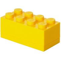 Mini opbergbox Brick 8 geel (4012)