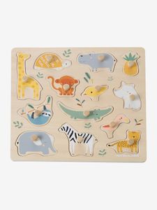 Puzzle met jungle-knopen meerkleurig