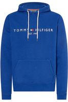Tommy Hilfiger Regular Fit Hooded Sweatshirt blauw, Effen