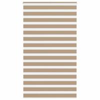 VidaXL Zebra blind 125x200 cm stofbreedte 120,9 cm polyester zandbruin