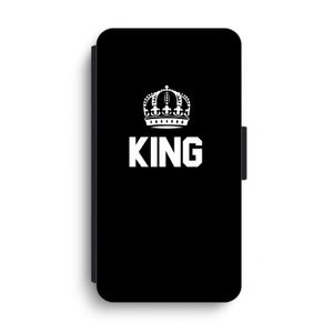 King zwart: iPhone XS Max Flip Hoesje