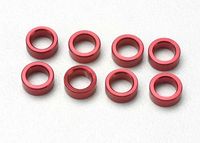 Spacer, pushrod (aluminum, red) (use with 5318 or 5318x pushrod and 5358 progressive 2 rockers) (8)