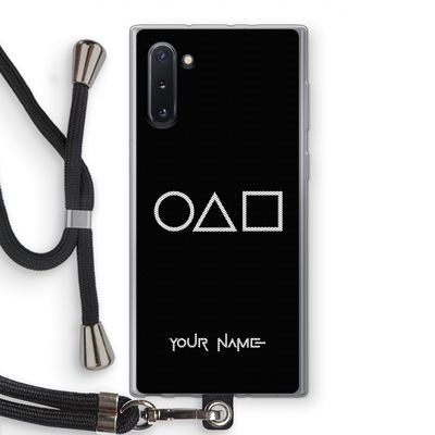 Squid Game: Samsung Galaxy Note 10 Transparant Hoesje met koord