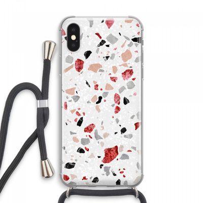 Terrazzo N°12: iPhone XS Max Transparant Hoesje met koord