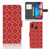 Samsung Galaxy A30 Telefoon Hoesje Batik Rood