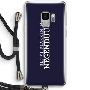 Blijve plakken in Negenduust: Samsung Galaxy S9 Transparant Hoesje met koord