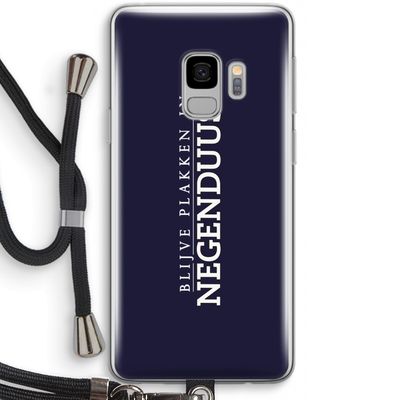 Blijve plakken in Negenduust: Samsung Galaxy S9 Transparant Hoesje met koord