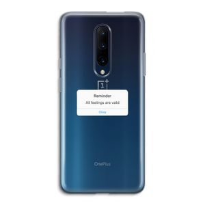 Reminder: OnePlus 7 Pro Transparant Hoesje
