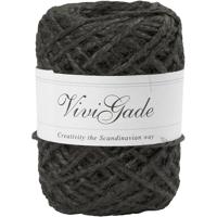 Vivi Gade Natuurlijk hennep, dikte 1-2 mm, zwart, 30 m/ 1 rol