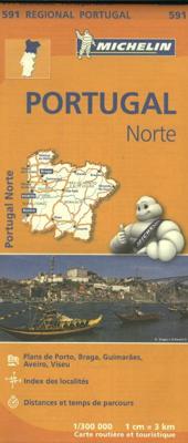 Michelin Wegenkaart 591 Portugal Noord (Paperback)