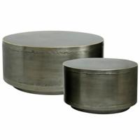 PTMD bijzettafel georgy metaal 80 cm set van 2