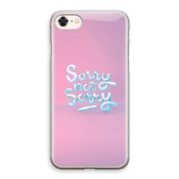 Sorry not sorry: iPhone 8 Transparant Hoesje