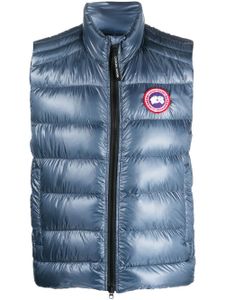 Canada Goose gilet matelassé Crofton à patch logo - Bleu