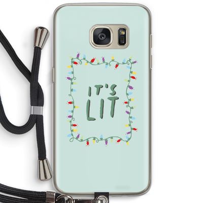 It's Lit: Samsung Galaxy S7 Transparant Hoesje met koord