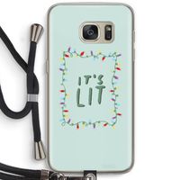 It's Lit: Samsung Galaxy S7 Transparant Hoesje met koord