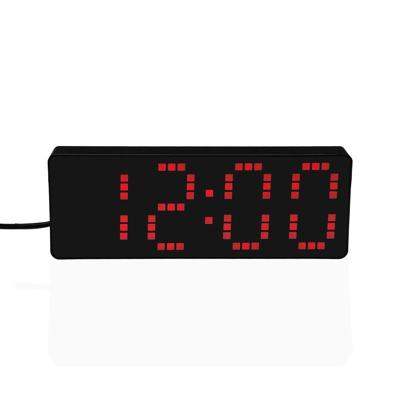 Wekker Versa Zwart Rood