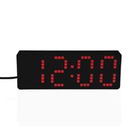 Wekker Versa Zwart Rood