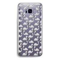 Zwanen: Samsung Galaxy S8 Transparant Hoesje