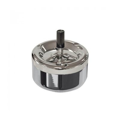 Bookwill Draaiasbak - rond - chroom - D13 cm - drukasbak - terrasasbak - stormasbak