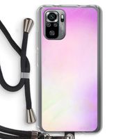 Flow mist pastel: Xiaomi Redmi Note 10S Transparant Hoesje met koord