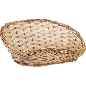 Broodmand ovaal - 39 x 16 x 14 cm - mandje rotan/riet   -