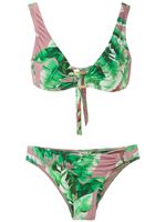 Amir Slama bikini à fleurs - Vert