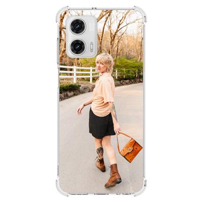 Anti-Shock Back Cover Hoesje Maken | voor de Motorola Moto G73 | Eigen telefoonhoesje ontwerpen | Op maat gemaakt