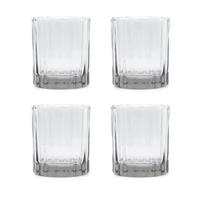 Brût Homeware, Set van 4, Whiskey Tumbler 25 CL, helder