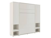 Opklapbed CONCEPTION PRO 120x200 cm kasjmier (verticaal) met kasten en matras