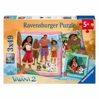 Ravensburger legpuzzel disney vaiana 2, 3x49st.
