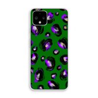 Green Cheetah: Pixel 4 Transparant Hoesje