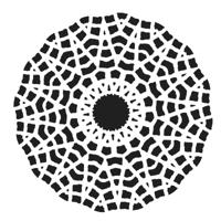 The Crafter's Workshop • sjabloon faceted star 15,2x15,2cm