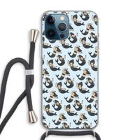 Zeemeermin: iPhone 12 Pro Max Transparant Hoesje met koord