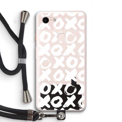 XOXO: Pixel 3 XL Transparant Hoesje met koord