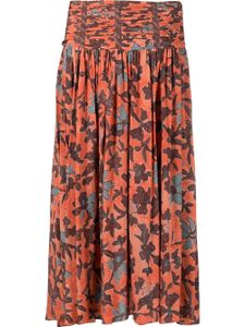 Ulla Johnson jupe à taille haute - Orange