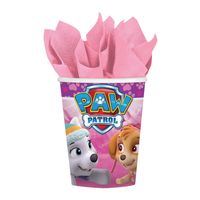 Feestbekers Paw Patrol Roze (8st)