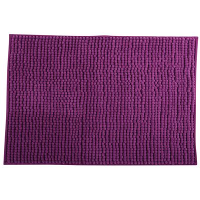 Badkamerkleedje/badmat tapijt voor op de vloer paars 40 x 60 cm