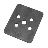 Gebr. Bodegraven hogedrukplaat 3mm - 100x120mm - ABS