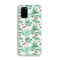 Flamingo bladeren: Samsung Galaxy S20 Plus Transparant Hoesje Flamingo bladeren: Samsung Galaxy S20 Plus Transparant Hoesje