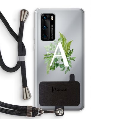 Green Brush: Huawei P40 Transparant Hoesje met koord