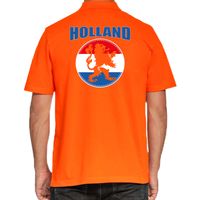 Holland met oranje leeuw oranje poloshirt Holland / Nederland supporter EK/ WK voor heren - thumbnail