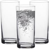 LAV Waterglazen/longdrink glazen tumblers Liberty - transparant glas - 6x stuks - 295 ml