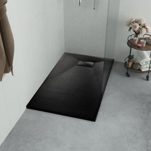 VidaXL Douchebak 90x70 cm smc zwart