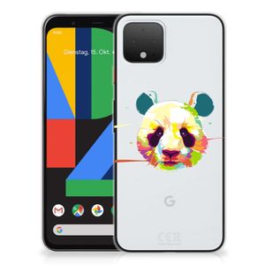 Google Pixel 4 Telefoonhoesje met Naam Panda Color