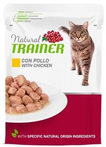Natural trainer cat adult chicken pouch (12X85 GR)