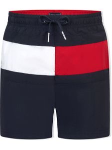 Tommy Hilfiger Junior short de bain à patch logo - Bleu