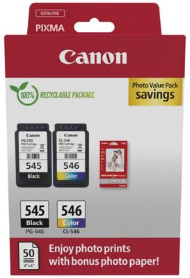 Canon inktcartridge PG-545/CL-546, 180 pagina&apos;s, OEM 8287B008, 4 kleuren